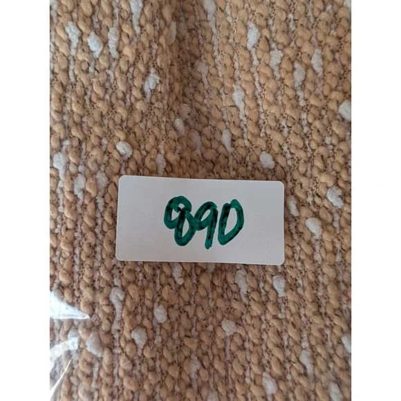 Sabo Khaki White Slub Knit Boucle Midi Skirt XS Neutral Resort Chic Lounge‎ - Picture 9 of 9